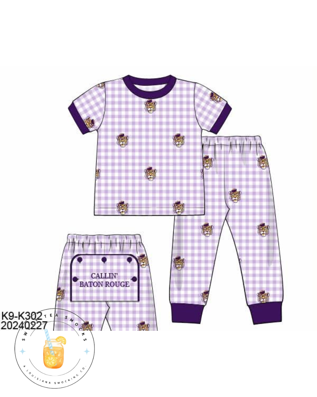 Callin’ Baton Rouge Unisex Pajama Set