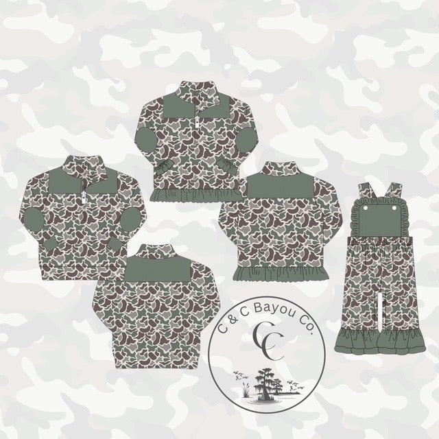 Camo Quarter Zips