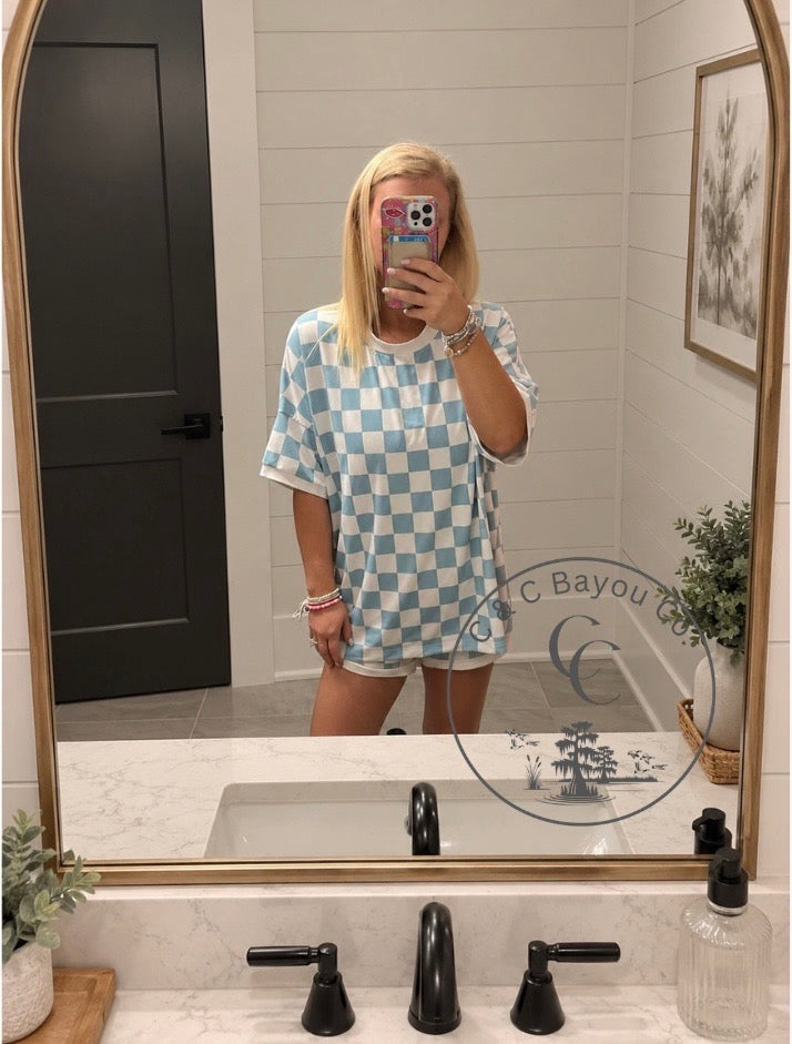 Retro Check Adult Lounge Set