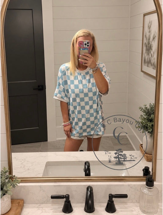 Retro Check Adult Lounge Set