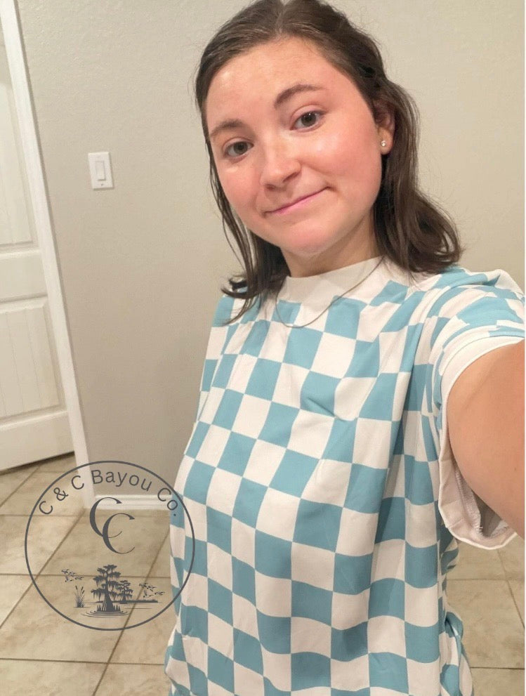Retro Check Adult Lounge Set