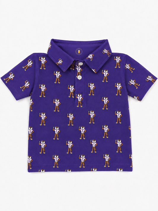 Purple Tiger Bait Adult Polo