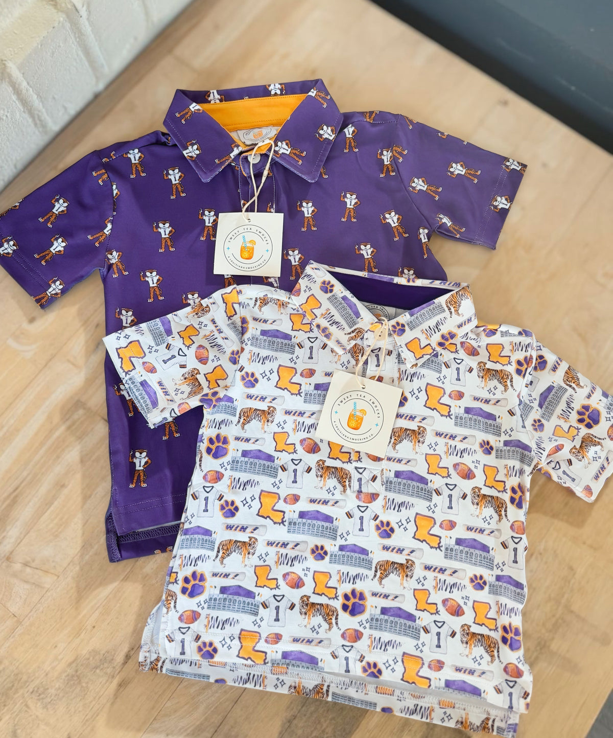 Purple Tiger Bait Youth Polo